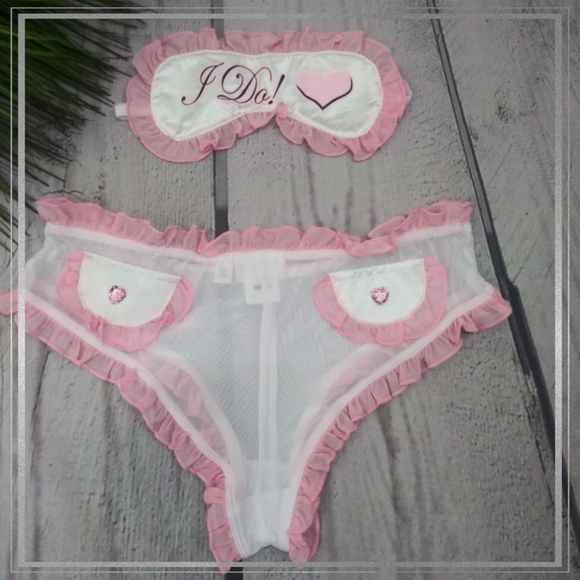 O/S Dreamgirl "I do" bridal panty gift set - Picture 3 of 12